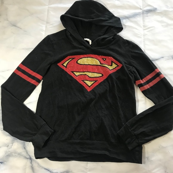 superman hoodie black